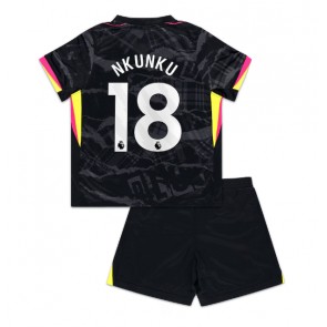 Chelsea Christopher Nkunku #18 Dětské Alternativní dres komplet 2024-25 Krátký Rukáv (+ trenýrky)